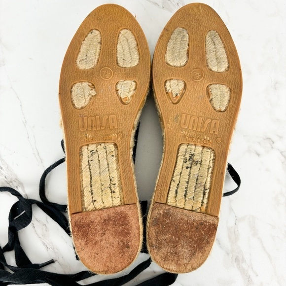 Unisa Women's Black Canvas Gladiator Sandals Sz 7.5 - Picture 9 of 10